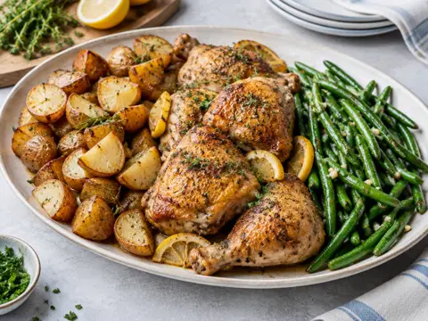 Lemon garlic chicken & rice