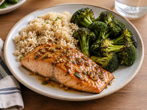 Salmon rice bowls